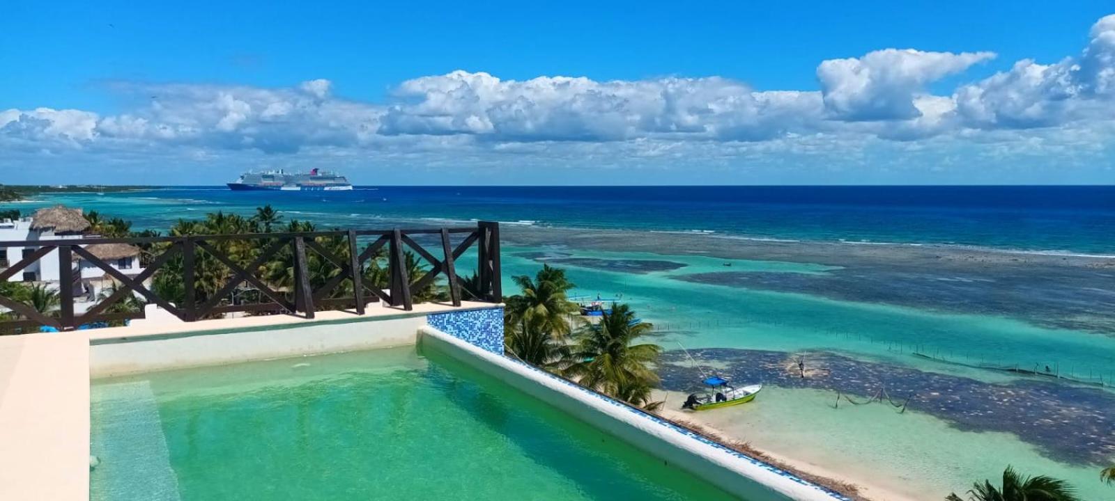 Hotel Blue Reef Frente Al Mar Mahahual Exterior photo